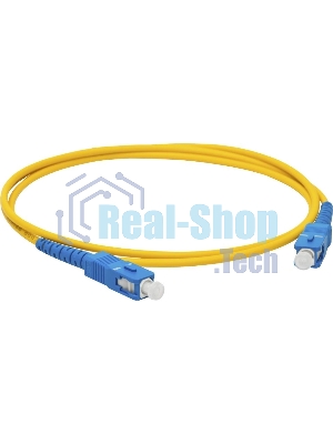 Патч-корд оптический LANMASTER, LSZH, дуплексный, SC/UPC-SC/UPC, SM, 2.0 м