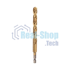 Сверло по металлу, 10мм, Р6М5, ТИТАН,шестигранный хвостовик (1 шт. в упаковке) DIN 338 Kranz