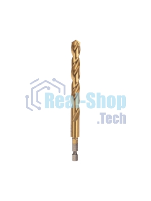 Сверло по металлу, 10мм, Р6М5, ТИТАН,шестигранный хвостовик (1 шт. в упаковке) DIN 338 Kranz