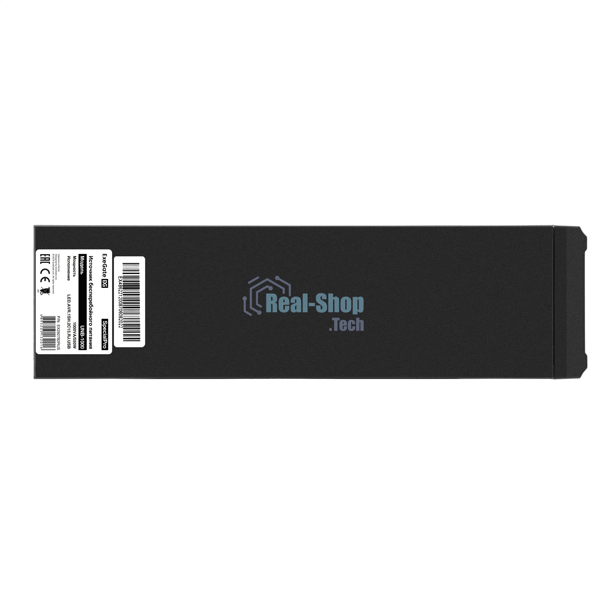 Источник бесперебойного питания ExeGate SpecialPro UNB-1000.LED.AVR.1SH.2C13.RJ.USB 1000VA/550W, LED, AVR,1*Schuko+2*C13, RJ45/11,USB, металлический корпус, черный