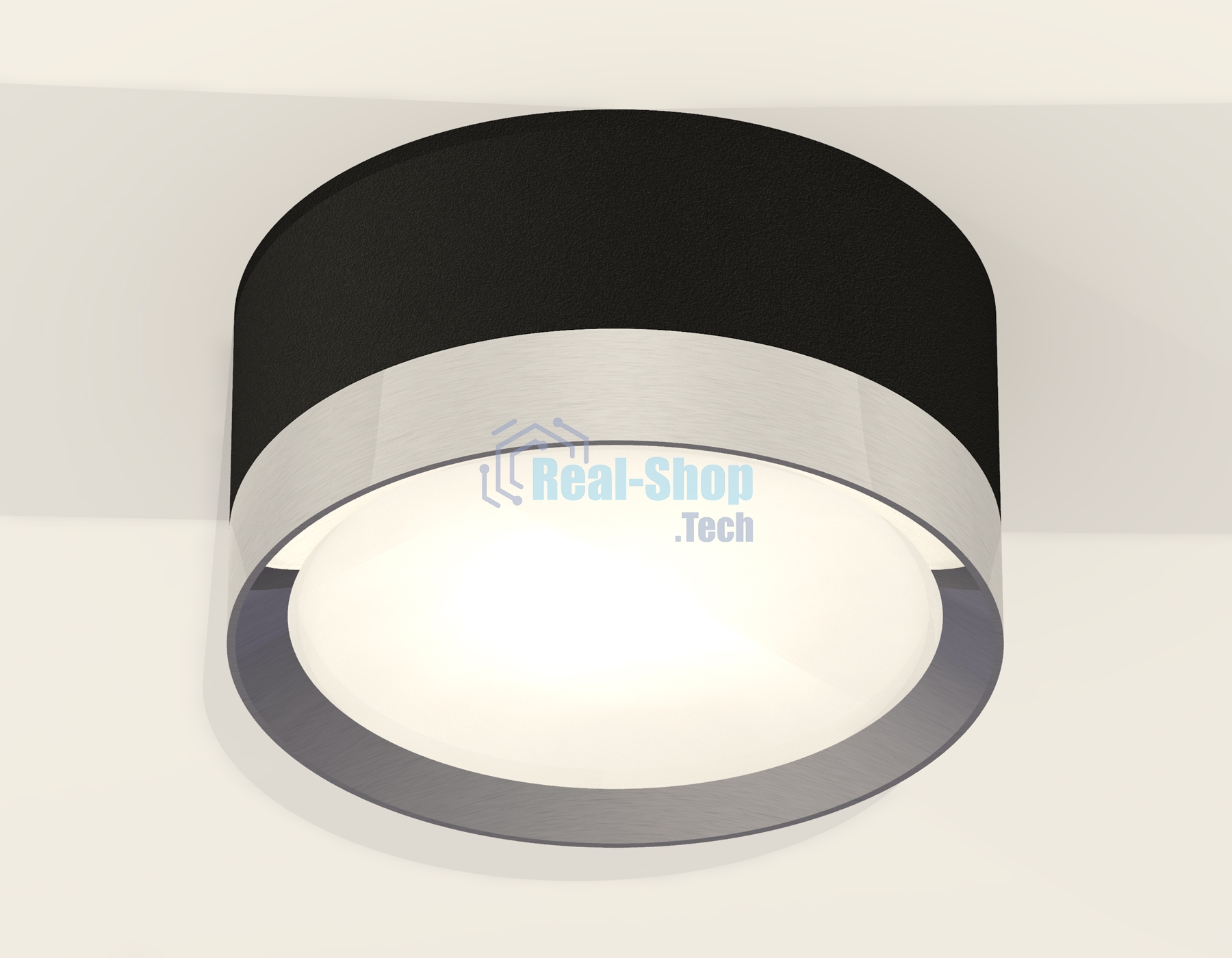 Светильник Ambrella Light XS8102006 SBK/PPH черный песок/графит полированный GX53 (C8102, N8133)