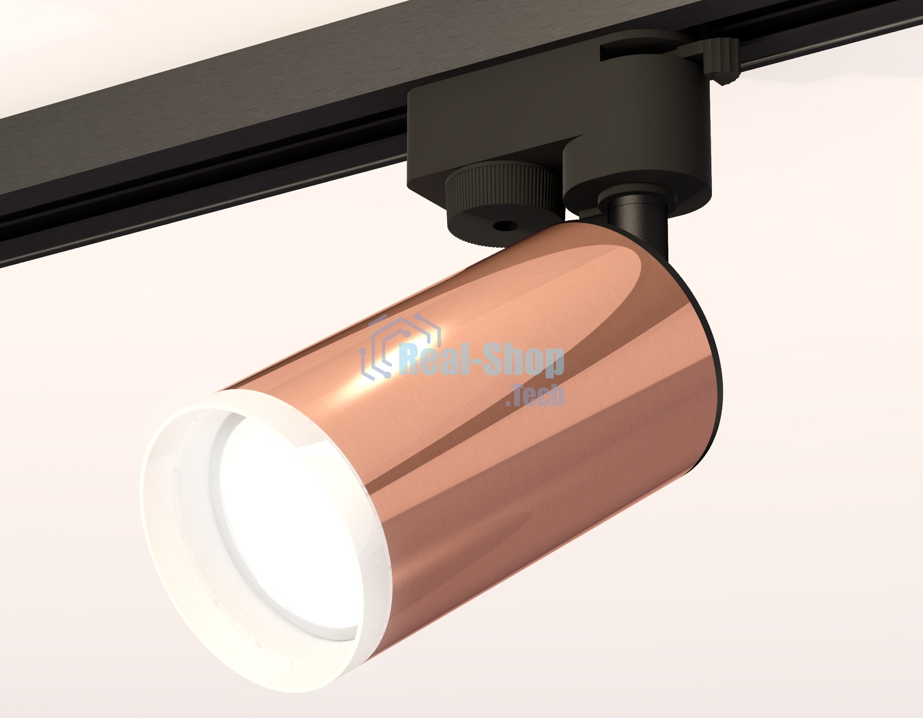 Светильник Ambrella light XT6326012 PPG/SBK/FR золото розовое полированное/черный песок/белый матовый MR16 GU5.3