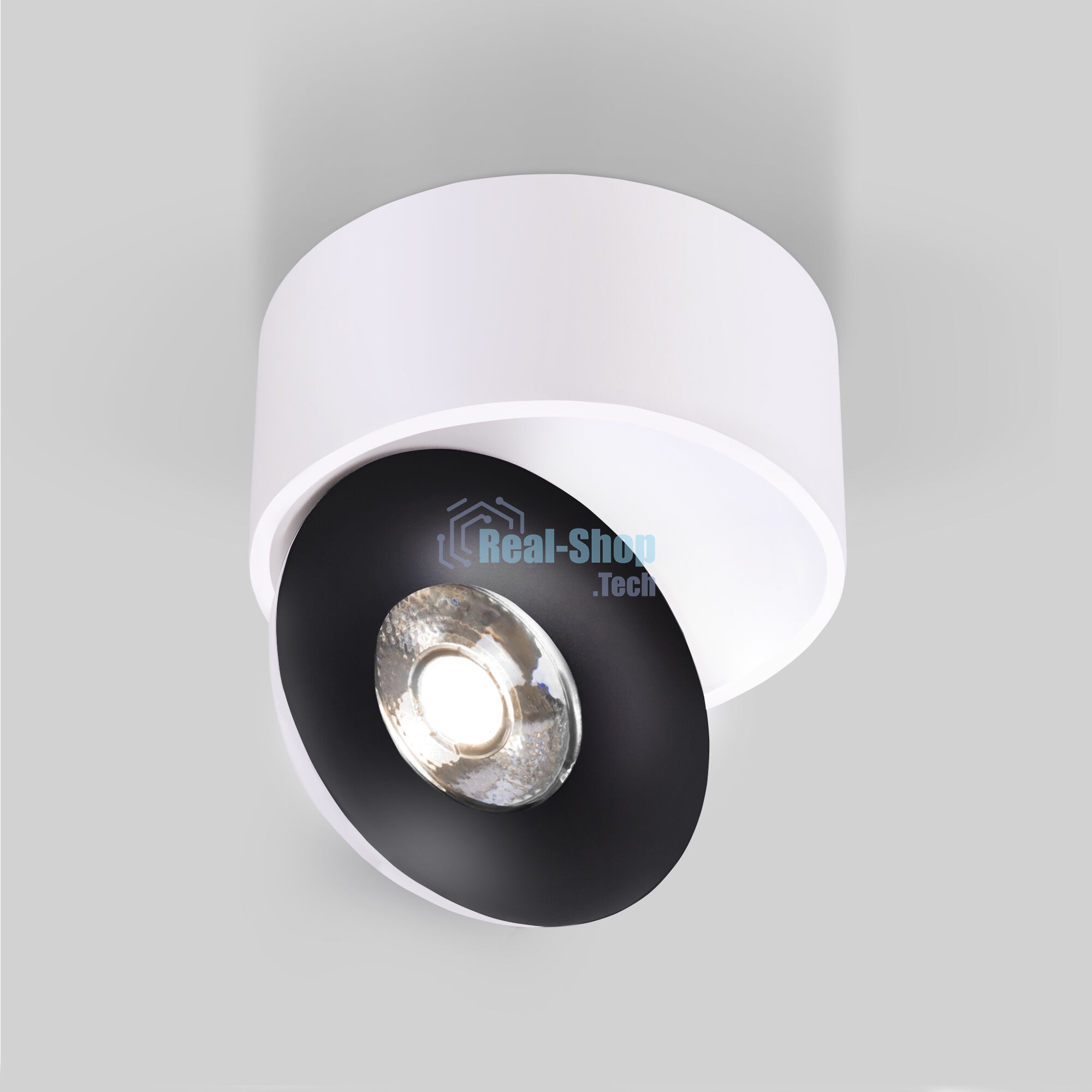 Glide 8W светильник накладной белый/черный (25100/LED)