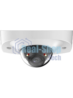 Уличная мини-купольная IP-видеокамера SmartDualLight Dahua DH-IPC-HDBW2449FP-AS-IL-0280B 4Мп, 1/2.9” CMOS, объектив 2.8мм, видеоаналитика, микрофон, ИК 30м, LED 30м, IP67, металл
