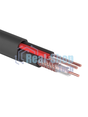 Кабель КВК-П-2 +2x0,75 мм² (Cu/CCA) (96) черный (бухта 200 м) PROconnect