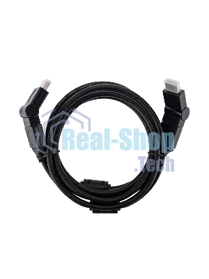 Кабель Rexant HDMI - HDMI с фильтрами, длина 2 метра, угловой 360° (GOLD) (PVC пакет)