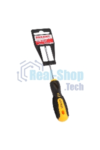 Отвертка шлицевая Rexant SL 3х75 мм, двухкомпонентная рукоятка