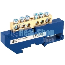 Шина нулевая на DIN-изол. ШНИ-8х12-6-Д-С ИЭК YNN10-812-6D-K07