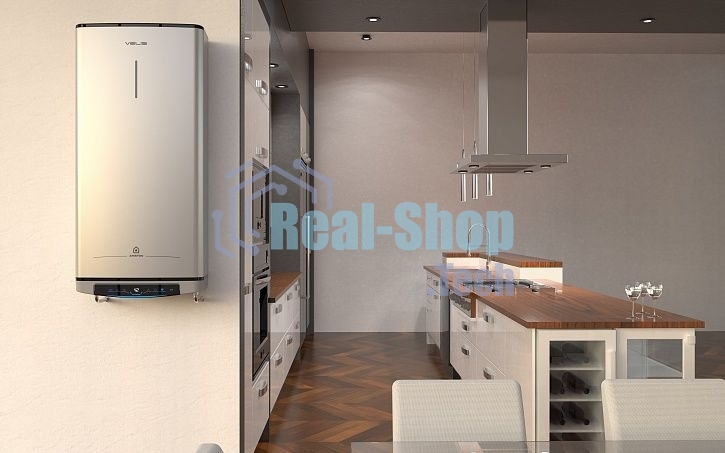 Водонагреватель Ariston Velis Lux Inox PW ABSE WIFI 80, 2.5 кВт, 80л, электрический настенный/серый