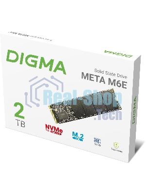Накопитель SSD Digma PCIe 4.0 x4 2TB DGSM4002TM6ET Meta M6E M.2 2280