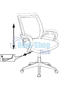 Кресло детское Бюрократ BUROKIDS 1 W мультиколор луна розовая крестов. пластик пластик белый