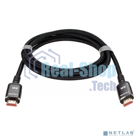 Кабель iOpen HDMI 19M/M,ver. 2.1 8KX60Hz (Econom) оплетка 2m ACG859B-2.0
