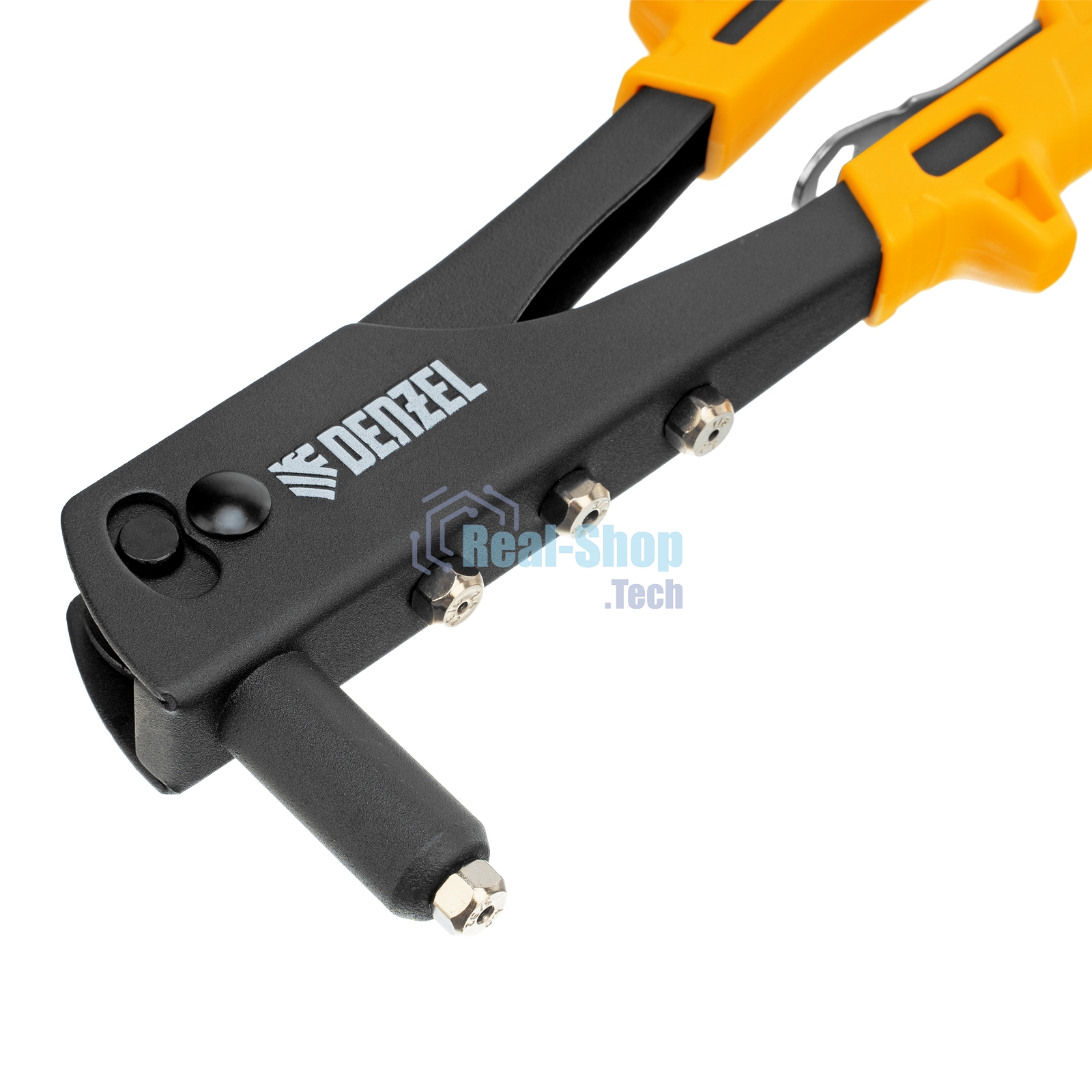 Заклепочник ручной Denzel 255 мм, заклепки 2,4-3,2-4,0-4,8 мм