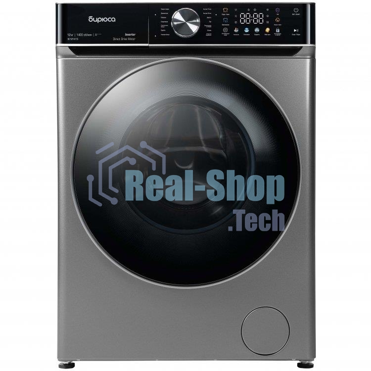 Стиральная машина Бирюса WM-SC1214/15 S хромированный металлик, загрузка фронтальная 12 кг, 1400 об/мин, класс А+++