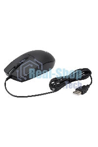 Мышь проводная Acer OMW126 черный, 1200 dpi, USB, кнопки - 3