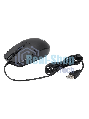 Мышь проводная Acer OMW126 черный, 1200 dpi, USB, кнопки - 3