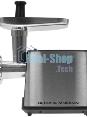Мясорубка электрическая Centek CT-1604 Комбайн серый, 2200 Вт, 2.2 кг/мин, реверс, защита от перегрузки, насадки - 7