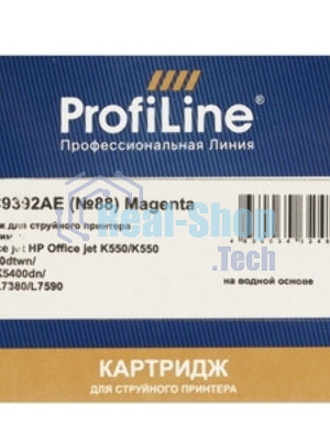 Картридж струйный ProfiLine PL-C9392AE №88 для принтеров HP Office jet HP Office jet K550/K550 dtn/K550dtwn/K5400/K5400dn/K8600/L7380/L7590 Magenta водные