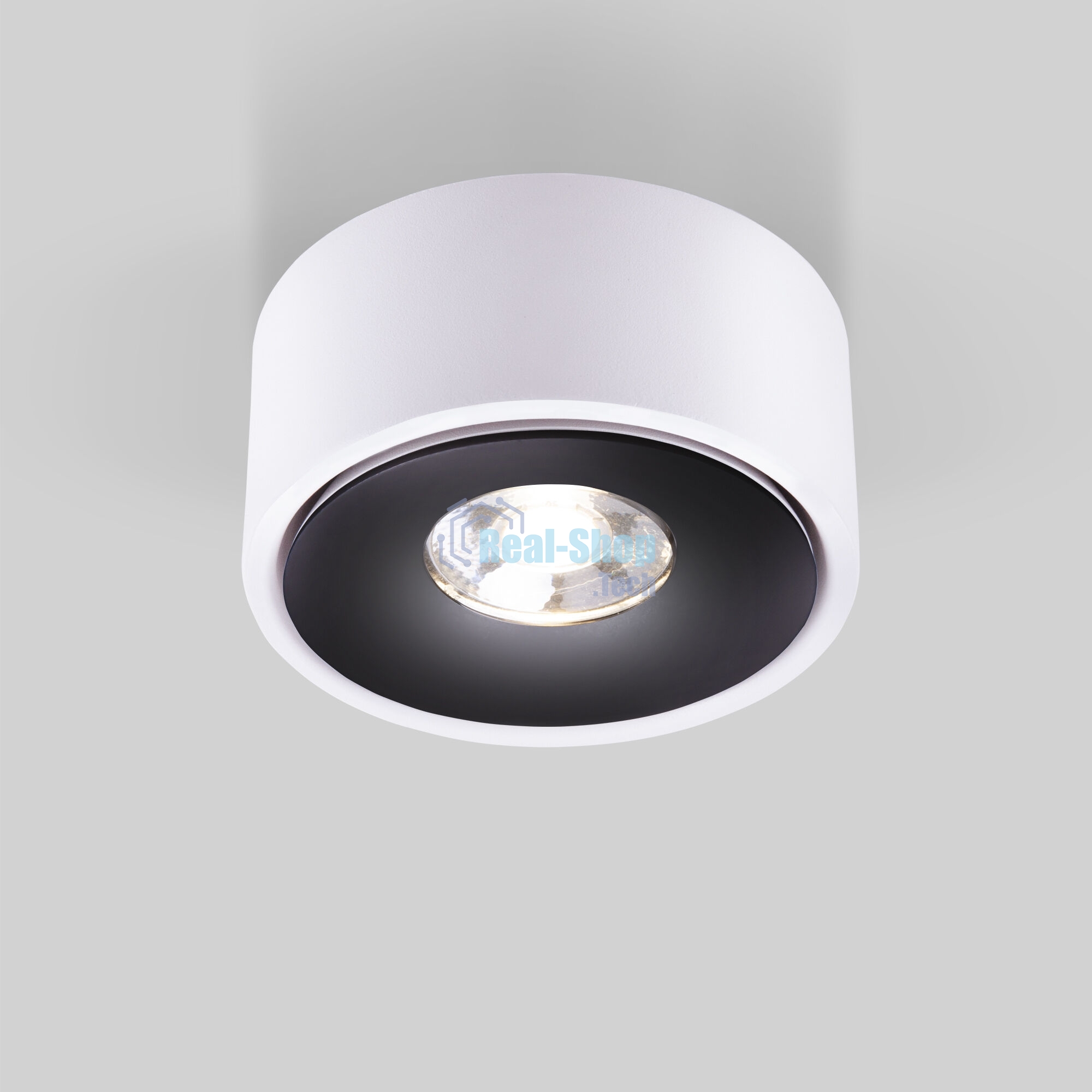 Glide 8W светильник накладной белый/черный (25100/LED)