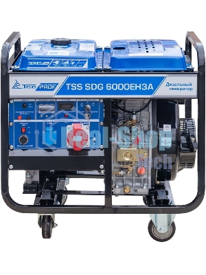 Электрогенератор дизельный ТСС SDG 6000EH3A, 6.5 кВт, 77 дБ, 114 кг