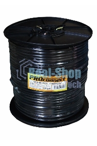 Кабель КВК-П-2 +2x0,75 мм² (Cu/CCA) (96) черный (бухта 200 м) PROconnect