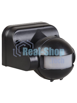 Детектор движения ДД 009 1100Вт угол обз. 180град. дальн. 12м IP44 черный ИЭК LDD10-009-1100-002