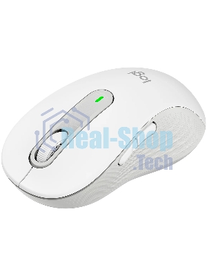 Мышь беспроводная Logitech Signature M650 L белый, 4000 dpi, радиоканал, Bluetooth, USB, кнопки - 5