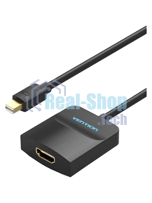 Адаптер-переходник Vention mini DisplayPort 20M > HDMI F черный (HBCBB)