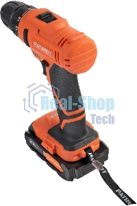 Дрель-шуруповерт аккумуляторная Patriot BR 189UES, Аккумуляторная, 21В, 2 АКБ, Кейс