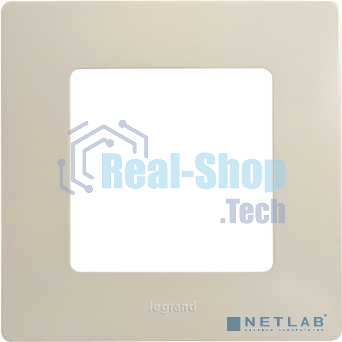 Рамка ETIKA 1 пост, сл. кость