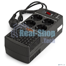Стабилизатор ExeGate Power AD5000-600 (600VA/300W, диапазон 150...280В, 4 евророзетки)