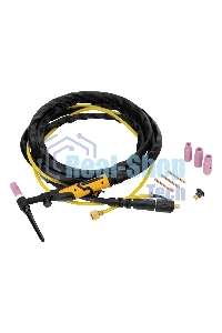 Горелка сварочная Denzel TIG WP17V, прямое подключение к баллону, 4 метра