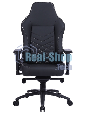 Кресло Cactus CS-CHR-0112BL черный, экокожа, подголовник