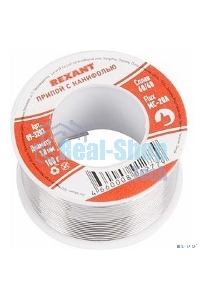 Припой с канифолью Rexant 250 г, Ø1.0 мм, катушка