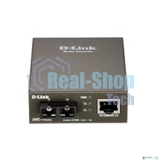 Медиаконвертер D-Link DMC-F60SC/B1A с 1 портом 10/100Base-TX и 1 портом 100Base-FX с разъемом SC для одномодового оптического кабеля (до 60 км)
