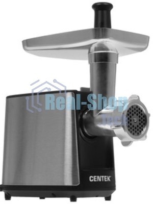 Мясорубка электрическая Centek CT-1604 Комбайн серый, 2200 Вт, 2.2 кг/мин, реверс, защита от перегрузки, насадки - 7