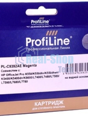 Картридж струйный ProfiLine PL-C9392AE №88 для принтеров HP Office jet HP Office jet K550/K550 dtn/K550dtwn/K5400/K5400dn/K8600/L7380/L7590 Magenta водные