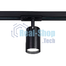 Трековый однофазный светильник со сменной лампой Ambrella light GL5129 BK черный GU10 max 12W