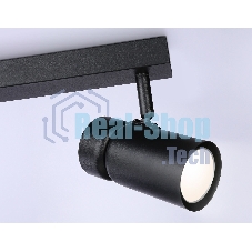 Накладной поворотный спот Ambrella light TA13178/2 BK черный GU10/2 max 12W 295*60*130