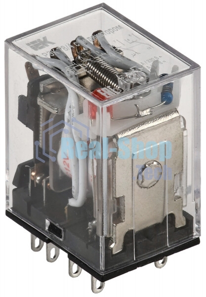 Реле промежуточное Iek RRP20-4-03-012D-LED РЭК78/4(MY4) с индикацией 3А 12В DC