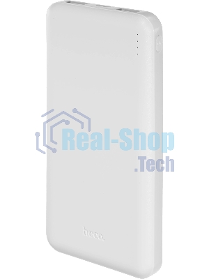 Портативный аккумулятор Hoco J100 High-ranking 10000mAh 2.1A 2xUSB-A белый (J100 HIGH-RANKING WHITE)