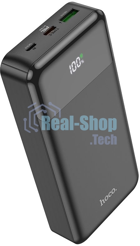 Портативный аккумулятор Hoco J102A Cool figure 20000mAh QC/PD 20W 5A USB-A/USB-C черный (J102A COOL FIGURE BLACK)