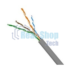 Кабель TWT UTP, 4 пары, Кат.5e, PVC, серый, 500 метров