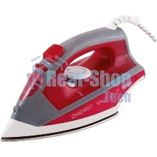 Утюг Energy EN-328 бордовый, 2000 Вт, стальная подошва (270053)