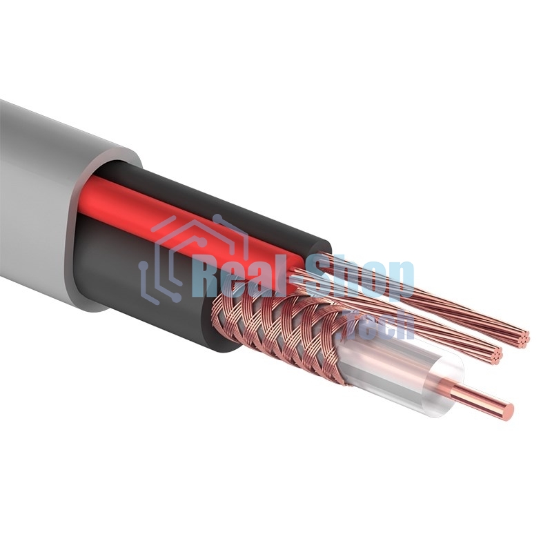 Кабель КВК-В-2+2x0,75 мм² (Cu/CCA) (96) белый (бухта 200 м) PROconnect