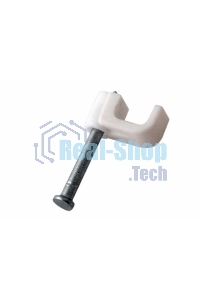 Крепеж кабеля плоский Rexant 4 х 2 мм, белый (упак. 50 шт)