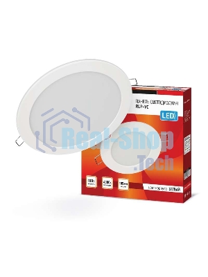 Светильник светодиодный RLP-VC 18Вт 230В 4000К 1440лм 185мм бел. (Аналог Downlight) IP40 IN HOME 4690612023373