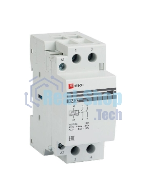 Контактор модульный КМ 32А 2NО (2 мод.) EKF km-2-32-20