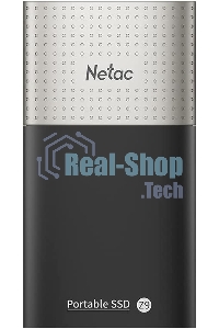 Внешний SSD Netac Z9, 250 Gb, USB 3.2 Gen 2 Type-C, R/W 550/480, черный