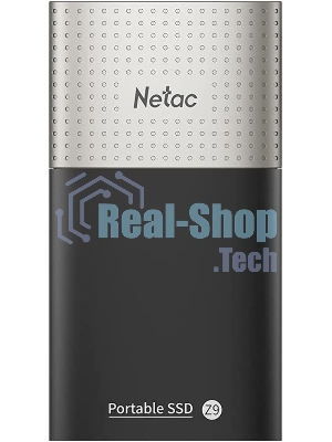 Внешний SSD Netac Z9, 250 Gb, USB 3.2 Gen 2 Type-C, R/W 550/480, черный
